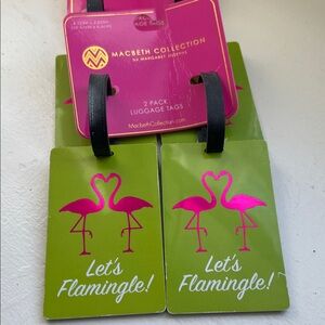 Macbeth Collection Flamingo Luggage Tags